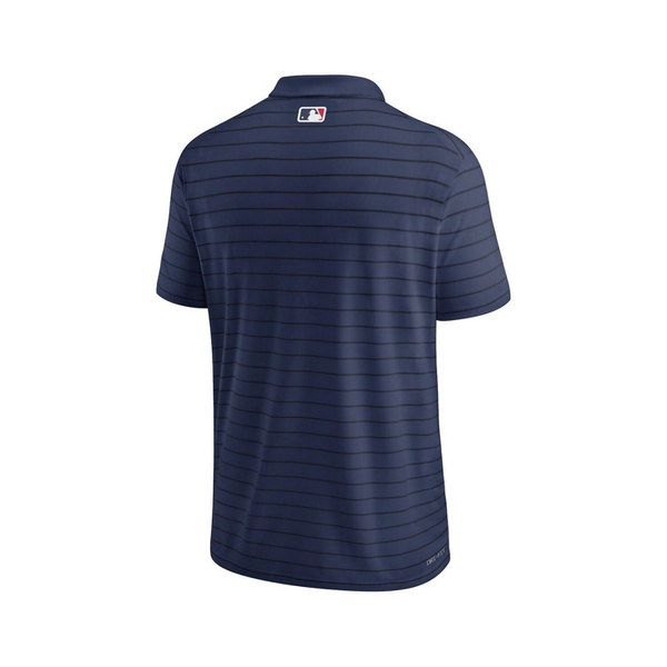 나이키 Nike Mens Navy Atlanta Braves Authentic Collection Victory Striped Performance Polo Shirt 16299305