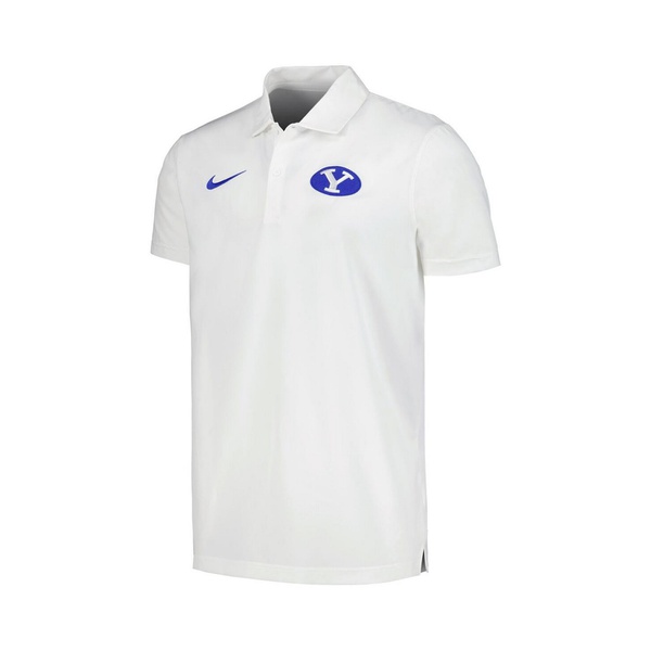나이키 Nike Mens White BYU Cougars Sideline Polo Shirt 17270260