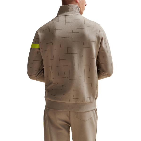 휴고보스 휴고 Hugo Boss Mens Graphic Logo Stripe Zip-Up Sweatshirt 16559849