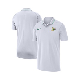 Nike Mens White Distressed Oregon Ducks Special Game Coaches Polo Shirt 16127649