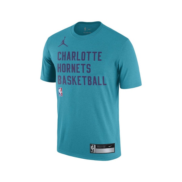  Jordan Mens Teal Charlotte Hornets 2023/24 Sideline Legend Performance Practice T-shirt 17884964