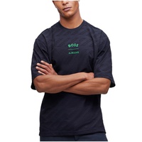 휴고 Hugo Boss Mens AJBXNG Jacquard Monogram Relaxed-Fit T-shirt 15476295