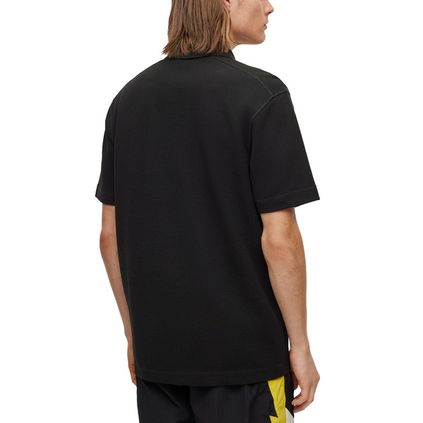 휴고보스 휴고 Hugo Boss Mens Waffle Structure Polo Shirt 15661723