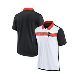 Nike Mens White Black San Francisco Giants Rewind Stripe Polo Shirt 16219701