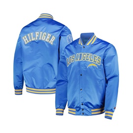Tommy Hilfiger Mens Powder Blue Los Angeles Chargers Elliot Varsity Full-Snap Jacket 16693009