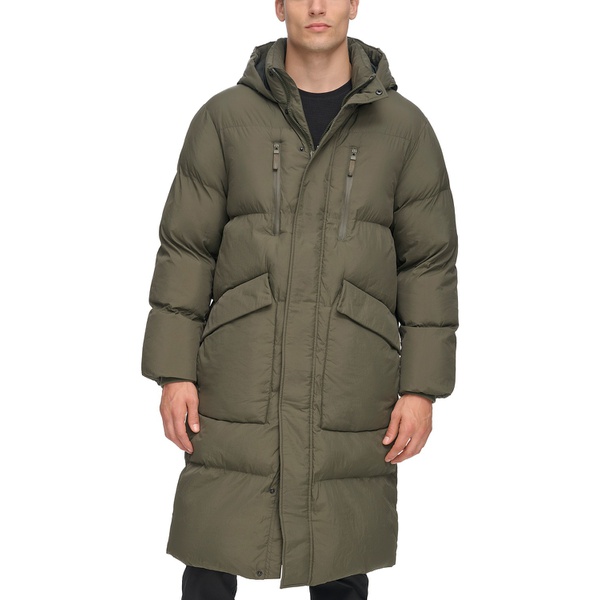 DKNY DKNY Mens Quilted Hooded Duffle Parka 16218242