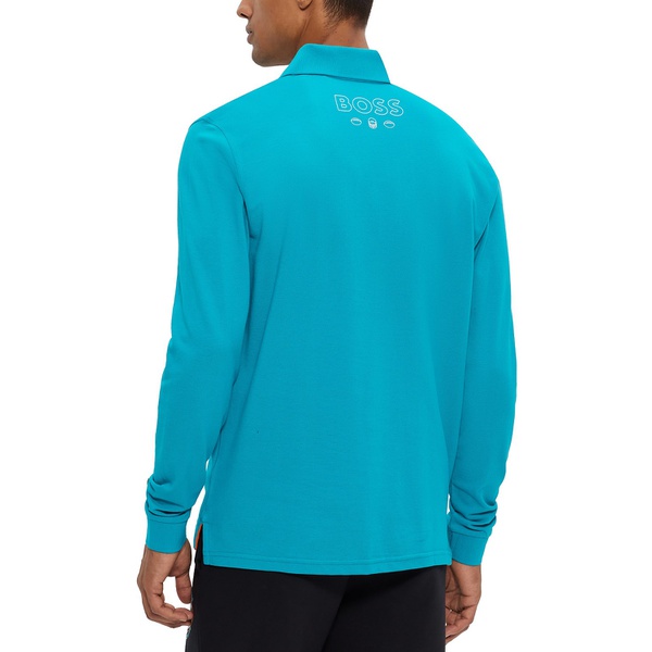 휴고보스 휴고 Hugo Boss Mens Boss x NFL Long-Sleeved Polo Shirt 16559690