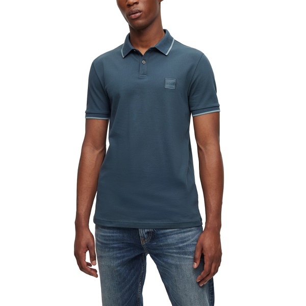 휴고보스 휴고 Hugo Boss Mens Logo Patch Slim-Fit Polo Shirt 16559304