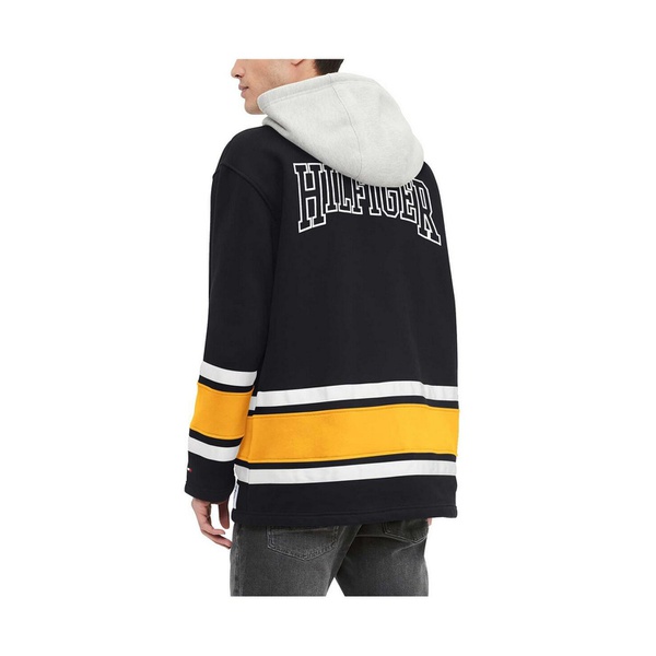 타미힐피거 Tommy Hilfiger Mens Black Pittsburgh Steelers Ivan Fashion Pullover Hoodie 17428785