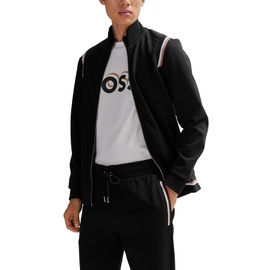휴고 Hugo Boss Mens Signature-Stripe Zip-Up Sweatshirt 17230376