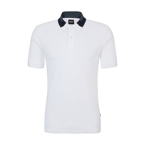 휴고보스 휴고 Hugo Boss Mens Color-Blocked Collar Slim-Fit Polo Shirt 17499090