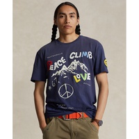 폴로 랄프 로렌 Polo Ralph Lauren Mens Classic-Fit Peace Climb Love T-Shirt 16800712