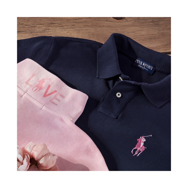 폴로랄프로렌 폴로 랄프 로렌 Polo Ralph Lauren Mens Pink Pony Mesh Polo Shirt 10676342