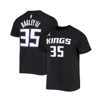 Jordan Mens Black Sacramento Kings 2020/21 Statement Name and Number T-shirt 14564187