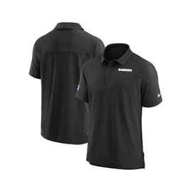 Nike Mens Black Las Vegas Raiders Sideline Lockup Performance Polo Shirt 15200599
