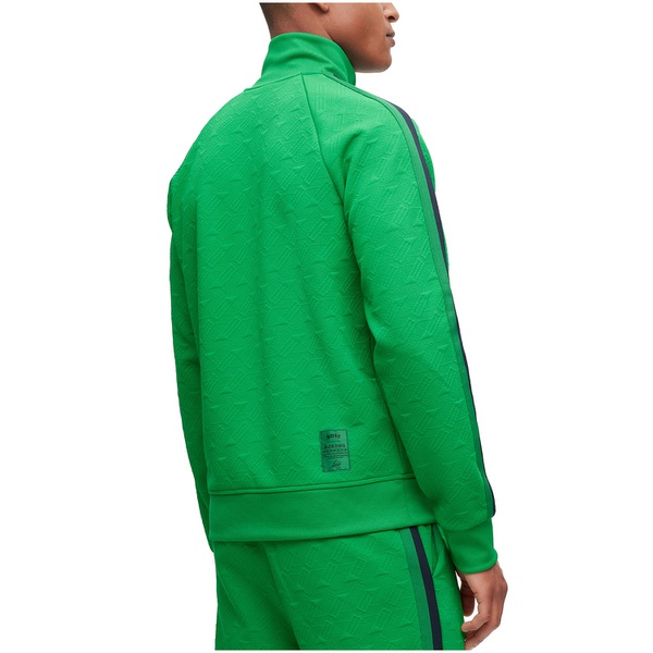 휴고보스 휴고 Hugo Boss Mens AJBXNG All-Over Monograms Relaxed-Fit Zip-Up Sweatshirt 15476162