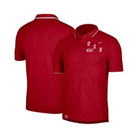 Nike Mens Scarlet Ohio State Buckeyes Wordmark Performance Polo Shirt 15858696