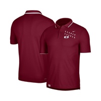 Nike Mens Crimson Oklahoma Sooners Wordmark Performance Polo Shirt 16293429