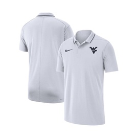 Nike Mens White West Virginia 모우 Mountaineers Coaches Performance Polo Shirt 16326730