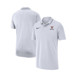 Nike Mens White Virginia Cavaliers Coaches Performance Polo Shirt 16374483