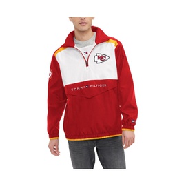 Tommy Hilfiger Mens Red White Kansas City Chiefs Carter Half-Zip Hooded Jacket 17261489