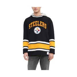 Tommy Hilfiger Mens Black Pittsburgh Steelers Ivan Fashion Pullover Hoodie 17428785