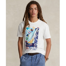 폴로 랄프 로렌 Polo Ralph Lauren Mens Classic-Fit Sailboat Jersey T-Shirt 16383438