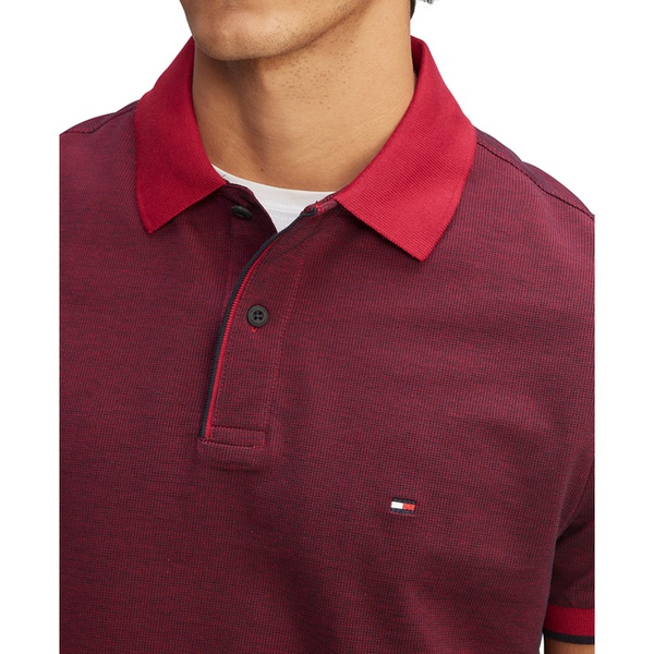타미힐피거 Tommy Hilfiger Mens WCC Regular-Fit Tipped Polo Shirt 16979781