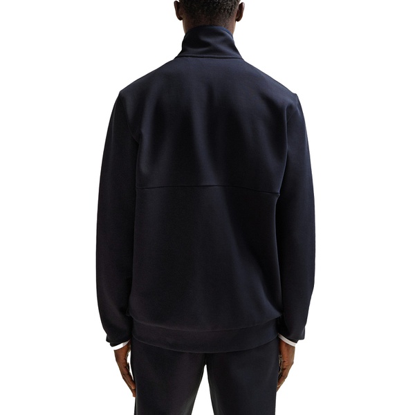 휴고보스 휴고 Hugo Boss Mens Logo Print Zip-Up Sweatshirt 17499035