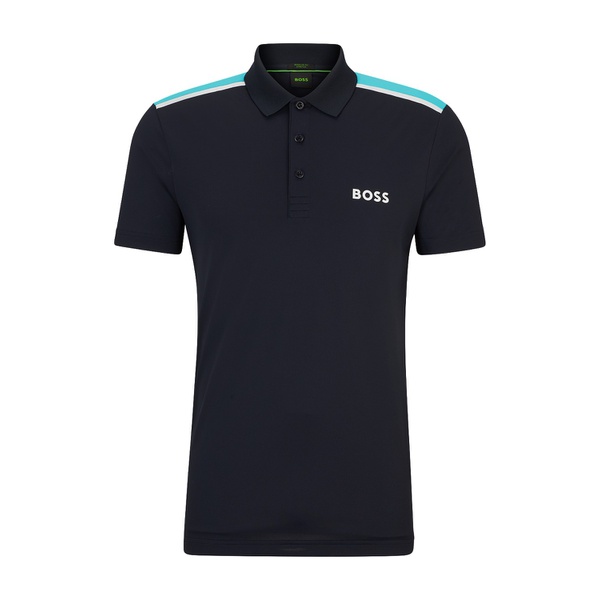 휴고보스 휴고 Hugo Boss Mens Contrast Logo Performance- Polo Shirt 17230379