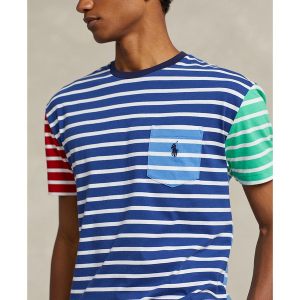 폴로랄프로렌 폴로 랄프 로렌 Polo Ralph Lauren Mens Classic-Fit Striped Jersey T-Shirt 16833229