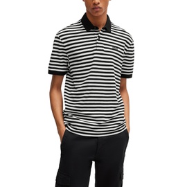 휴고 Hugo Boss Mens Horizontal Stripe Polo Shirt 17625838
