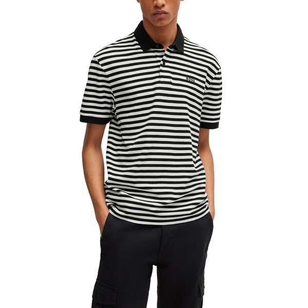 휴고보스 휴고 Hugo Boss Mens Horizontal Stripe Polo Shirt 17625838
