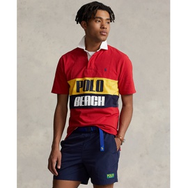 폴로 랄프 로렌 Polo Ralph Lauren Mens Cotton Classic-Fit Polo Beach Rugby Shirt 15107506