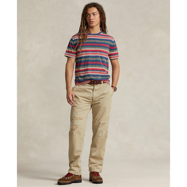 폴로랄프로렌 폴로 랄프 로렌 Polo Ralph Lauren Mens Classic Fit Striped Jacquard T-Shirt 15890231
