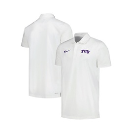 Nike Mens White TCU Horned Frogs Sideline Polo Shirt 17474652