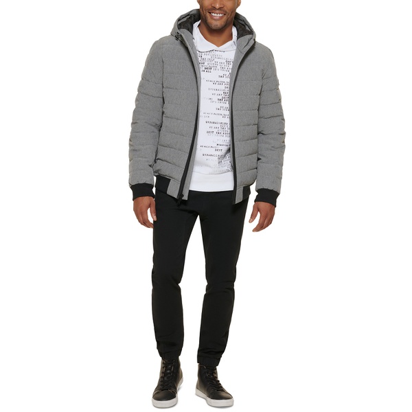 DKNY DKNY Mens Quilted Hooded Bomber Jacket 9452779