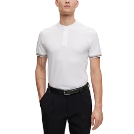 휴고 Hugo Boss Mens Collarless Slim-Fit Polo Shirt 15661840