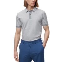휴고 Hugo Boss Mens Regular-Fit Two-Tone Polo Shirt 15661841