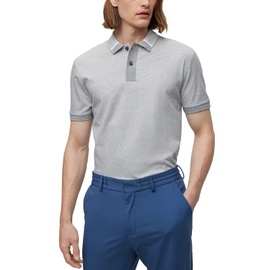 휴고 Hugo Boss Mens Regular-Fit Two-Tone Polo Shirt 15661841
