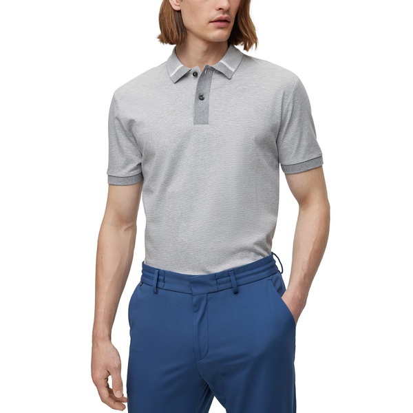 휴고보스 휴고 Hugo Boss Mens Regular-Fit Two-Tone Polo Shirt 15661841