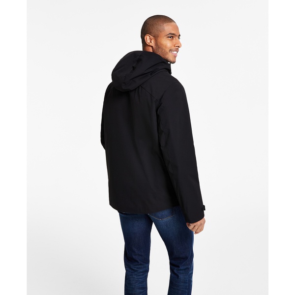 DKNY DKNY Mens Hooded Zip-Front Two-Pocket Jacket 16245223