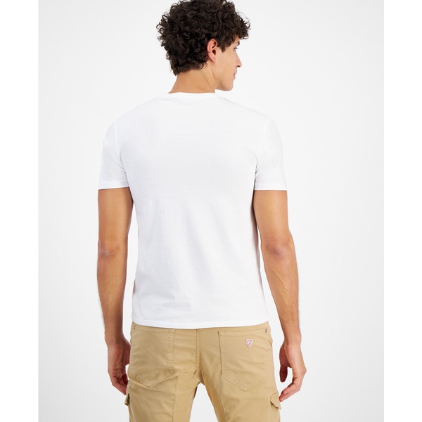  GUESS Mens Foil-Letter Short-Sleeve T-Shirt 17120578