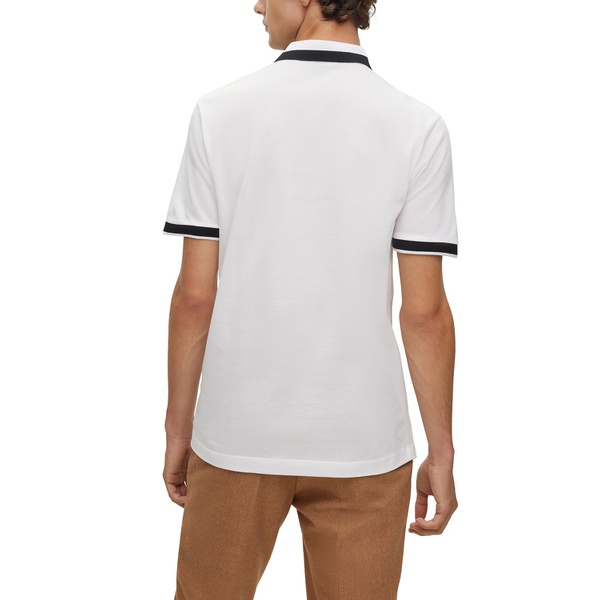 휴고보스 휴고 Hugo Boss Mens Signature-Stripe Collar Polo Shirt 16559528
