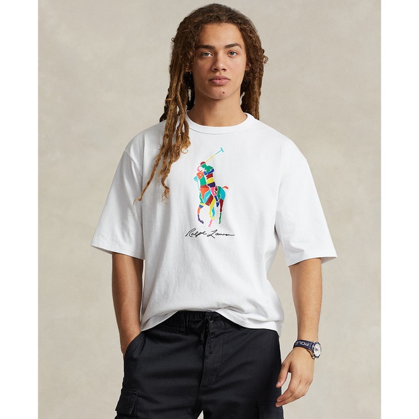 폴로랄프로렌 폴로 랄프 로렌 Polo Ralph Lauren Mens Colorblocked Big Pony T-Shirt 16360766