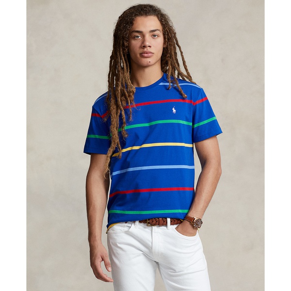 폴로랄프로렌 폴로 랄프 로렌 Polo Ralph Lauren Mens Classic-Fit Striped Jersey T-Shirt 16360732