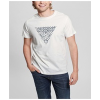GUESS Mens Triangle Embroidered Short Sleeve T-shirt 17301969