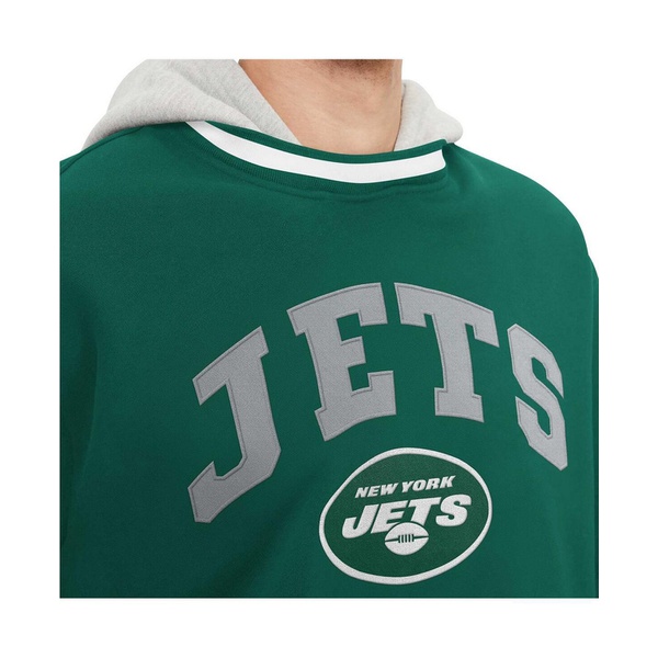 타미힐피거 Tommy Hilfiger Mens Green New York Jets Ivan Fashion Pullover Hoodie 17745247