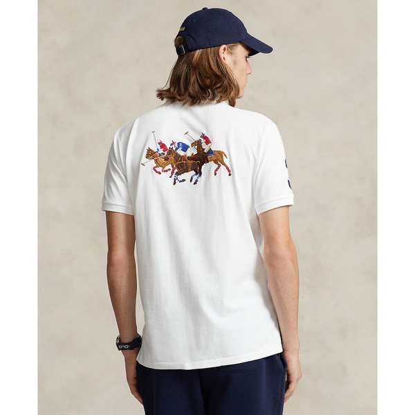 폴로랄프로렌 폴로 랄프 로렌 Polo Ralph Lauren Mens Custom Slim Triple-Pony Mesh Polo Shirt 16801042