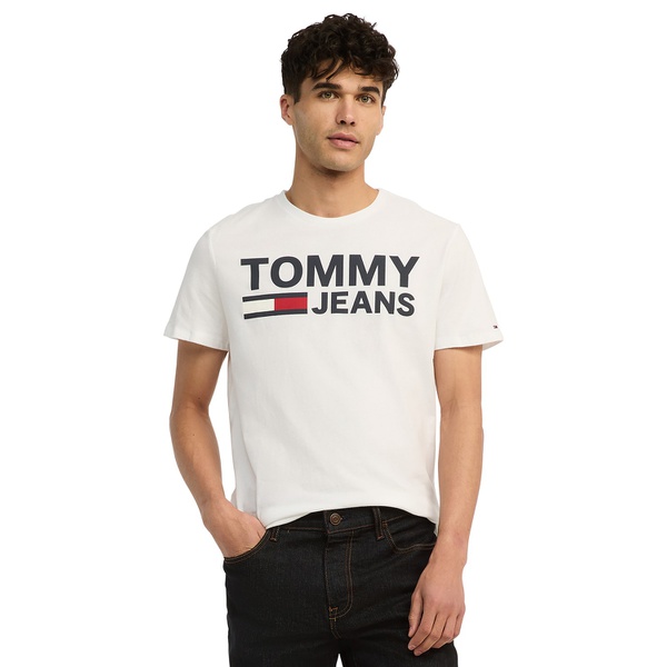 타미힐피거 Tommy Hilfiger Mens Lock Up Logo Graphic T-Shirt 12068519
